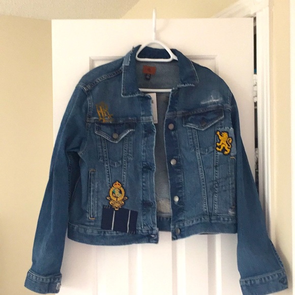 Ralph Lauren Jean Jacket distressed appliqués - Picture 2 of 8
